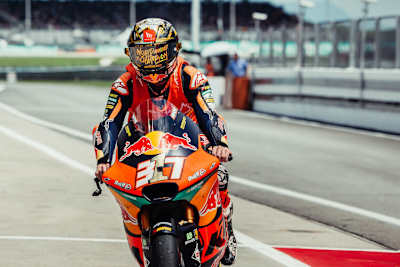 Pedro Acosta und Remy Gardner beim einem gemeinsamen PR-Auftritt