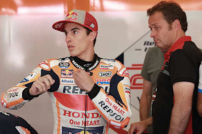 Marc Márquez mit Manager Emilio Alzamora