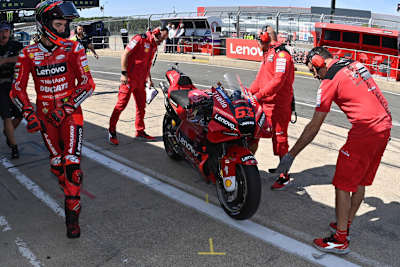 Pecco Bagnaia und seine Ducati-Crew haben noch Arbeit vor sich