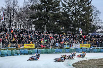 Der Eisspeedway-Sport gehört zu Berlin