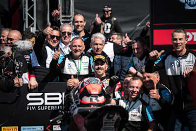 Jürgen Röder, Eugene Laverty und Michael Galinski