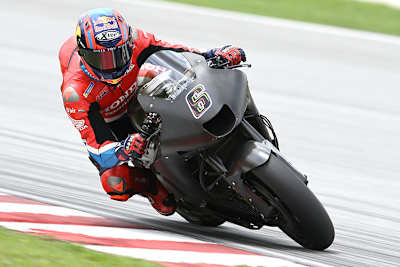 Auch Stefan Bradl wurde ohne Flügel auf die Piste geschickt