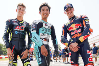 Luca Lunetta, Tatsuki Suzuki und Filippo Farioli