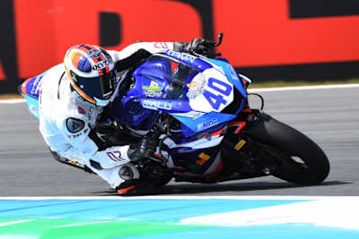 Simone Corsi bei seinem Supersport-WM-Debüt in Assen