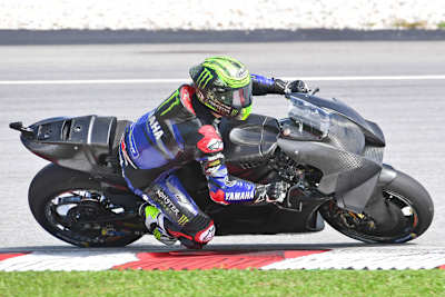 Cal Crutchlow war auch am Dienstag mit den neuen Flügeln an der M1 unterwegs