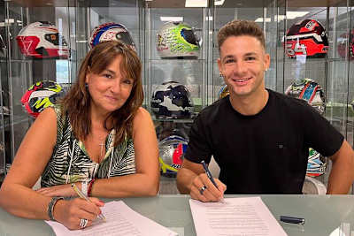 Für zwei Jahre bei SAG in der Moto2-WM: Lorenzo Dalla Porta