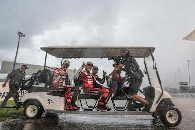 Die Top-3 auf dem Weg zum Podium