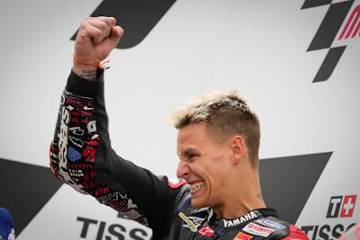 Fabio Quartararo nach seinem ersten Saisonsieg in Portimão