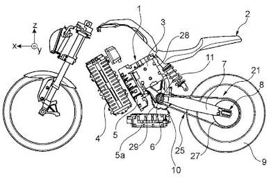 BMW-Patent für ein kompaktes Elektromotorrad im konventionellen Design