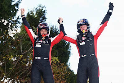 Die Sieger Scott Martin und Elfyn Evans