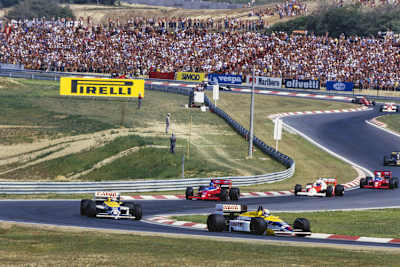 Beim Grossen Preis von Ungarn 1986