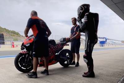 Jonas Folger testete bereits im November für KTM