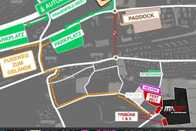 Fahrerlager und Strecke sind diesmal getrennt