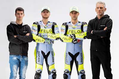 Auch 2023 ein Team: Matteo Ferrari, Luca Gresini und Alessio Finello