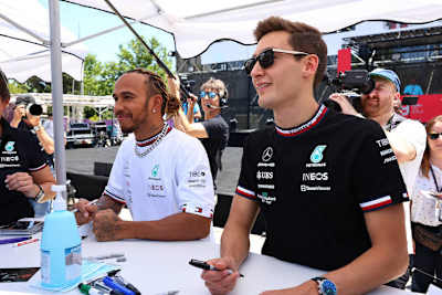 Lewis Hamilton und George Russell