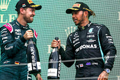 Sebastian Vettel und Lewis Hamilton
