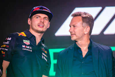 Max Verstappen und Christian Horner