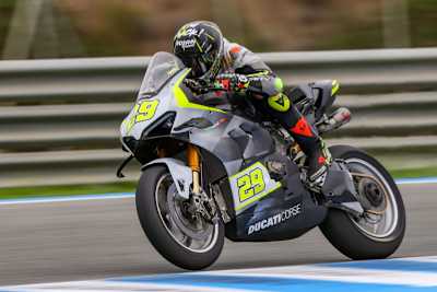 Andrea Iannone besuchte den SBK-Event in Misano