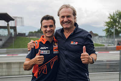 Dani Pedrosa und Hubert Trunkenpolz