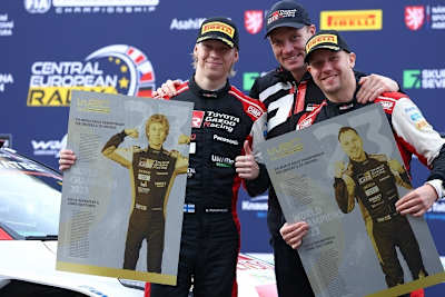 Kalle Rovenperä, Jari-Matti Latvala und Jonne Halttunen