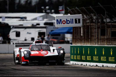 Da war er noch komplett: Der Toyota GR010 Hybrid #7 in Sebring