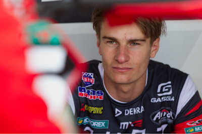 Simon Längenfelder musste ohne Bremshebel auskommen