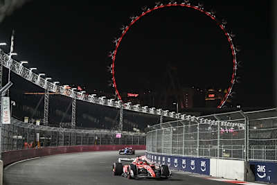 Charles Leclerc war der Einzige, der das Q3 auf Intermediates in Angriff nahm