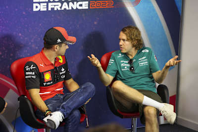 Charles Leclerc und Sebastian Vettel