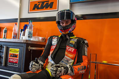 Lennox Lehmann auf dem Pitbike