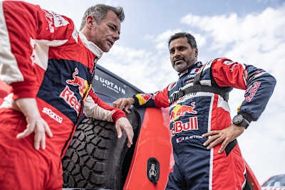 Sébastien Loeb (li.) und Nasser Al-Attiyah