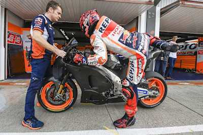 Beim Valencia-Test war Marc Márquez sehr enttäuscht von dem, was HRC mitgebracht hatte