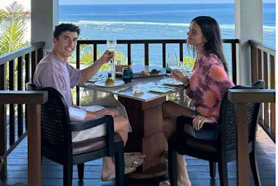 Marc Márquez mit Gemma auf der Insel Bali