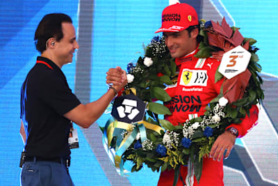 Felipe Massa und Carlos Sainz in Interlagos 2021