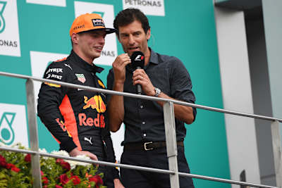 Max Verstappen und Mark Webber