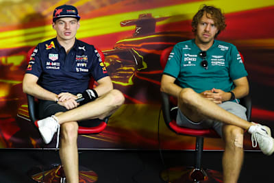 Max Verstappen und Sebastian Vettel