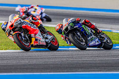 Fabio Quartararo hier noch dicht hinter Marc Márquez