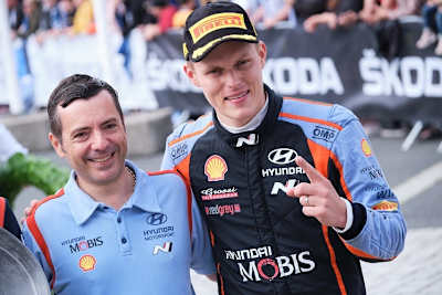 Julien Moncet (l.) und Ott Tänak