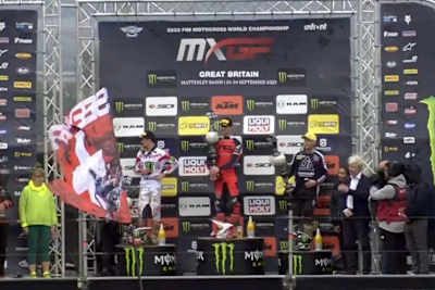 Tim Gajser siegte in Matterley Basin vor Jeremy Seewer und Romain Febvre