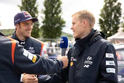   Thierry Nueville (li.) und Ott Tänak