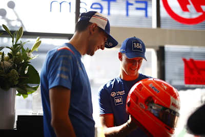 Esteban Ocon mit Mick Schumacher