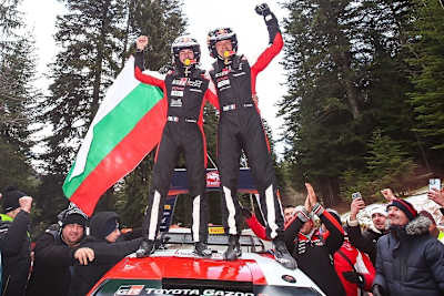 Die Sieger Vincent Landais und Sébastien Ogier