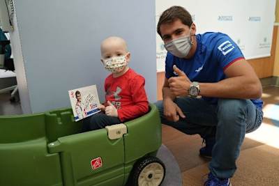 Pietro Fittipaldi sagte nach seinem Besuch im Kinderkrankenhaus: «Dieser Tag wird mir noch lange in Erinnerung bleiben»