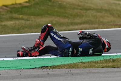 Fabio Quartararos Rennen endete schmerzhaft, aber ohne ernsthafte Verletzungen