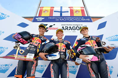 Die Top-3 am Samstag: Jose Rueda, Rico Salmela, Maximo Quiles