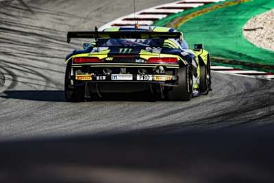 Heck des Audi R8 LMS GT3 evo II von Valentino Rossi