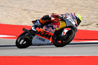 Jakob Rosenthaler bei den Testfahrten in Portimão 