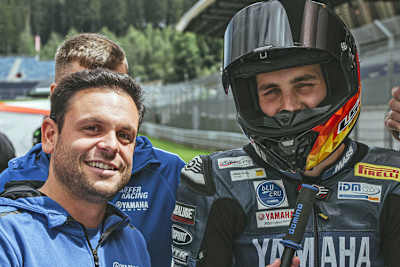 Marvin Siebdrath (re.) wird auch von Sandro Cortese unterstützt