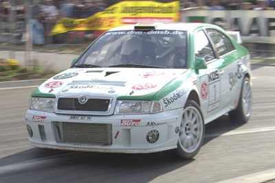 Matthias Kahle im Skoda Octavia WRC