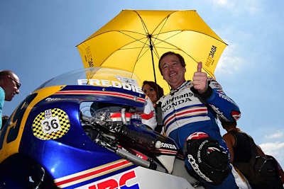 Freddie Spencer bei der Sachsenring Classic 2017