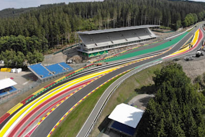 Die umgebaute Eau Rouge-Passage